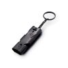 Stainless Whistle Double Tube Lifesaving Emergency SOS Outdoor Survival Whistle - Black