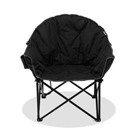 Multiple Applicable Places Portable Outdoor Camping Chair - Black - Camping Chair