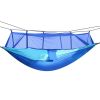 Portable Nylon Swing Hanging Bed Outdoor Hiking Camping Hammock - Blue - Hammock