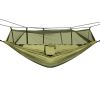 Portable Nylon Swing Hanging Bed Outdoor Hiking Camping Hammock - Army Green - Hammock