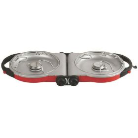 Fold N Go 2 Burner Propane Camping Stove - Red