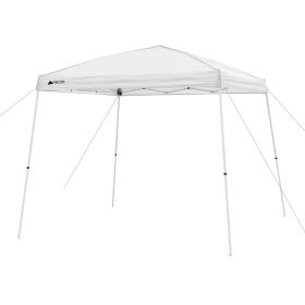 10' x 10' Simple Push Slant Leg Canopy (100 Sq. ft.) - White