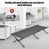 Adults Kids Folding Camping Cot - grey