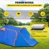 Outdoor Hiking Portable Easy Camping Tent for 3 -5 Person - Blue & Orange - Camping Tent