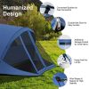 Outdoor Hiking Portable Easy Camping Tent for 3 -5 Person - Gray & Blue - Camping Tent