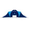 Camping Tent Fabric 9 Persons Dark Blue and Blue - Blue