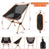 Foldable Camping Chair Collapsible Ultra-light Camping Chai Backpacking Chair For Outdoor Camping Fishing BBQ Beach Picnic - Foldable Chair