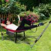 Portable Folding Hammock with Hammock Stand - Red