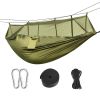 Portable Nylon Swing Hanging Bed Outdoor Hiking Camping Hammock - Army Green - Hammock