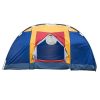 Bosonshop Outdoor 8 Person Camping Tent Easy Set Up Party Large Tent for Traveling Hiking With Portable Bag;  Blue - Blue