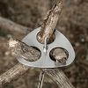 Camping Tripod Board with Adjustable Chain for Hanging Cookware - Silver