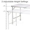 Height Adjustable Folding Camping Table - Gray