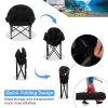 Multiple Applicable Places Portable Outdoor Camping Chair - Black - Camping Chair