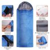 Camping Sleeping Bags for Adults Teens Moisture-Proof Hiking Sleep Bag with Carry Bag for Spring Autumn Winter Seasons - Royal Blue