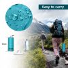 Outdoor inflatable pad foot pedal light portable outdoor camping inflatable mattress lunch break sleeping pad tent inflatable pad - green