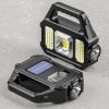 2N1 Solar COB Work Light - Black