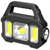 2N1 Solar COB Work Light - Black