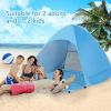 Pop Up Beach Tent for 1-3 Person Rated UPF 50+ for UV Sun Protection Waterproof - Kratax-J737