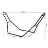 Indoor and Outdoor Hammock Frame Heavy Steel Frame Hanging Hooks - Black