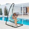 Adjustable Hammock Chair Stand Steel Frame - black