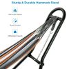 Indoor and Outdoor Hammock Frame Heavy Steel Frame Hanging Hooks - Black