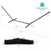 2-Person Heavy-Duty Hammock Stand with  Storage Bag - Black