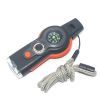 1pc 7 In 1 Safety Whistle; Magnifier; Flashlight & Compass For Emergency Survival Hiking - Grey