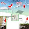 3X3M Four Sides Portable Home Party Use Waterproof Tent with Spiral Tubes Indoor - 3M